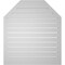 Ekena Millwork Octagonal Top Surface Mount PVC Gable Vent w/ 2"W x 2"P Brickmould Sill Frame, 34"W x 38"H GVPOT34X3803SF - alternate 4